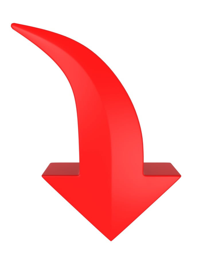 3D downward arrow